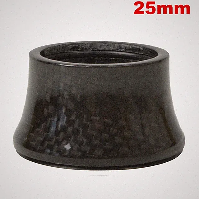 1-1/8" OMNI Racer WORLDS LIGHTEST Integrated Headset Conical Carbon Spacer 25mm