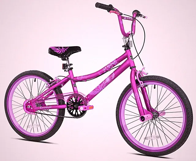 20" BMX Bicycle, 20" Wheels,Child Durable steel frame w/a drop bar, Satin Purple