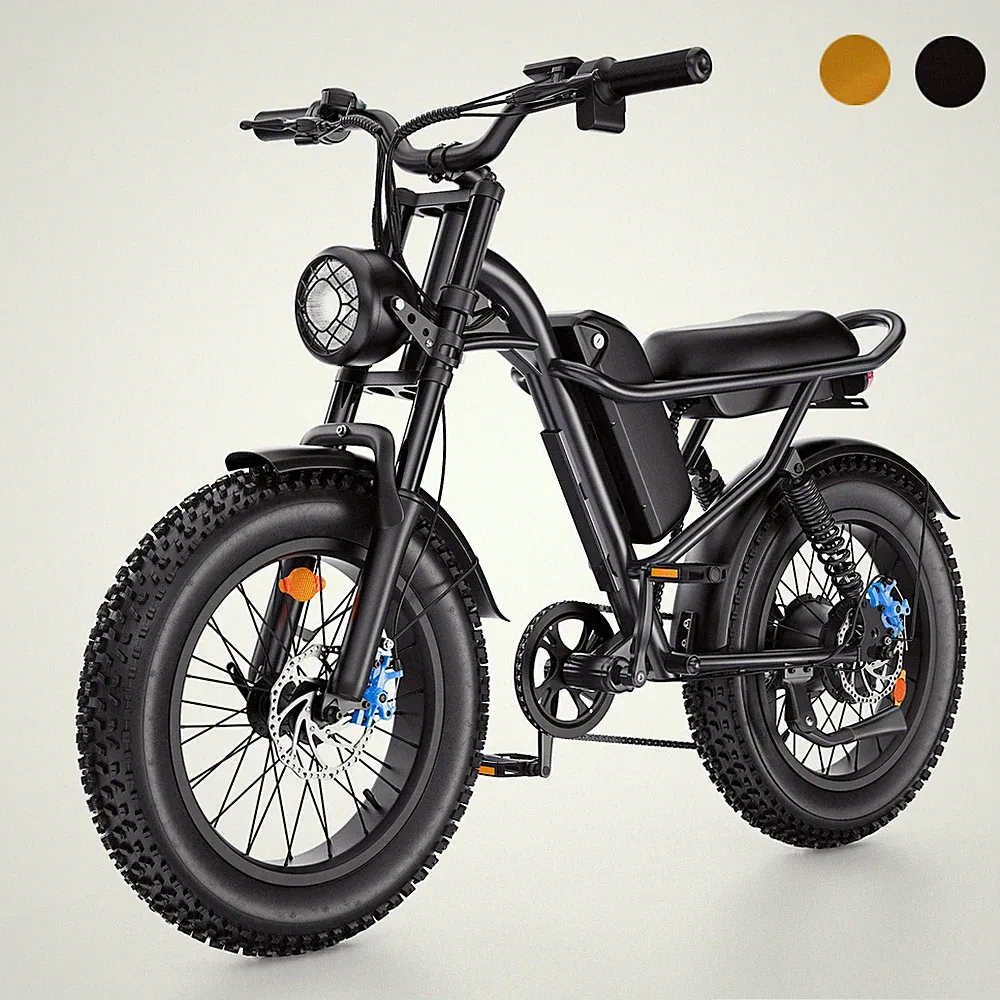 20" Fat Tire Electric Bike for Adults 1500W Ebike 48V 28 MPH Electric Bicycle