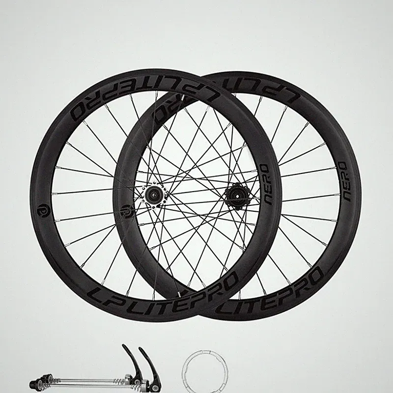 Bicycle Wheelset UltraLight Folding Bike 20In Disc Brake Wheels 40MM Height