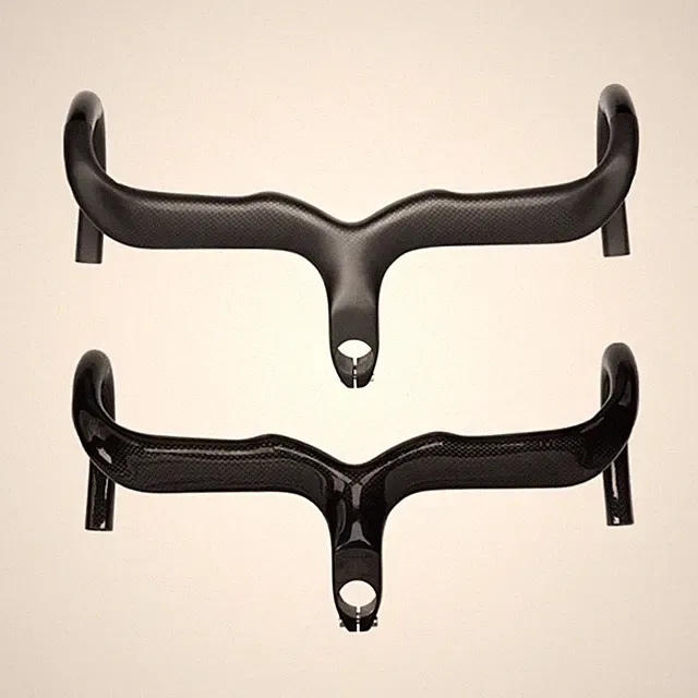 Carbon Fiber Bicycle Integrated Handlebars Road Bike Drop Bar 28.6*400/420/440mm