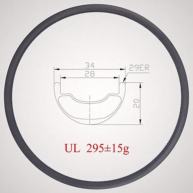 MTB Bicycle XC Carbon Rim 29 Inch Tubeless Mountain Bike Cross Country Rings